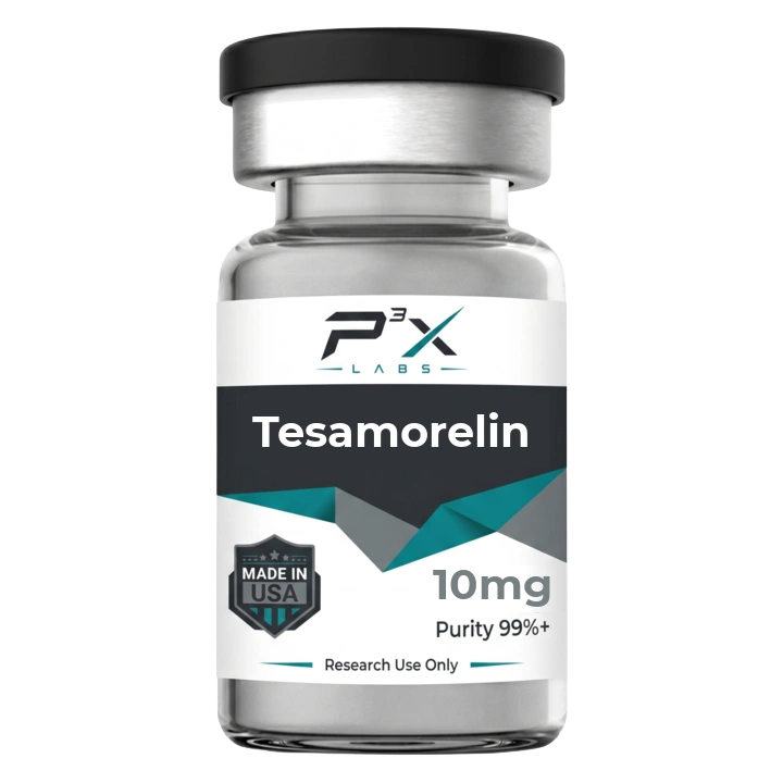 Tesamorelin peptide vial by P3X Labs